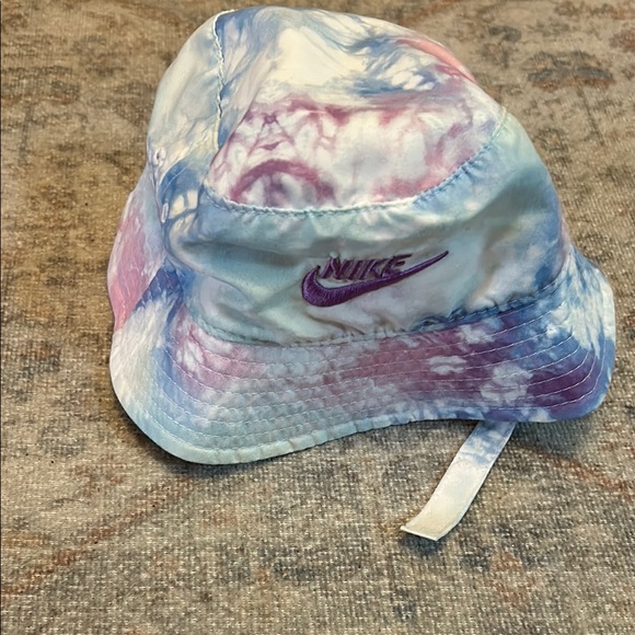 Nike Blue and Purple Bucket Hat Casual Tie-Dye Accessory - Picture 1 of 6